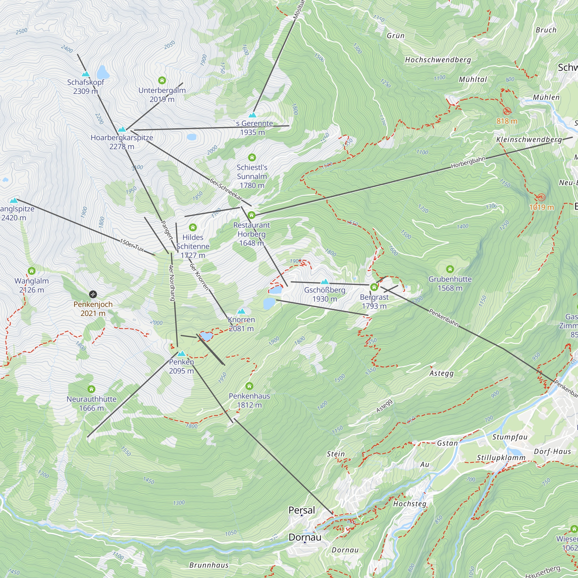 Gasthaus Lärchwaldhütte map