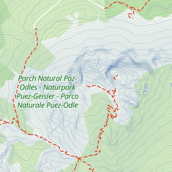 Map of Kleiner Peitlerkofel - Piccolo Sas de Pütia