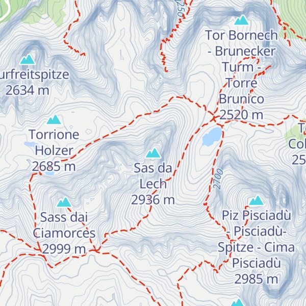 Map of Sas da Lech