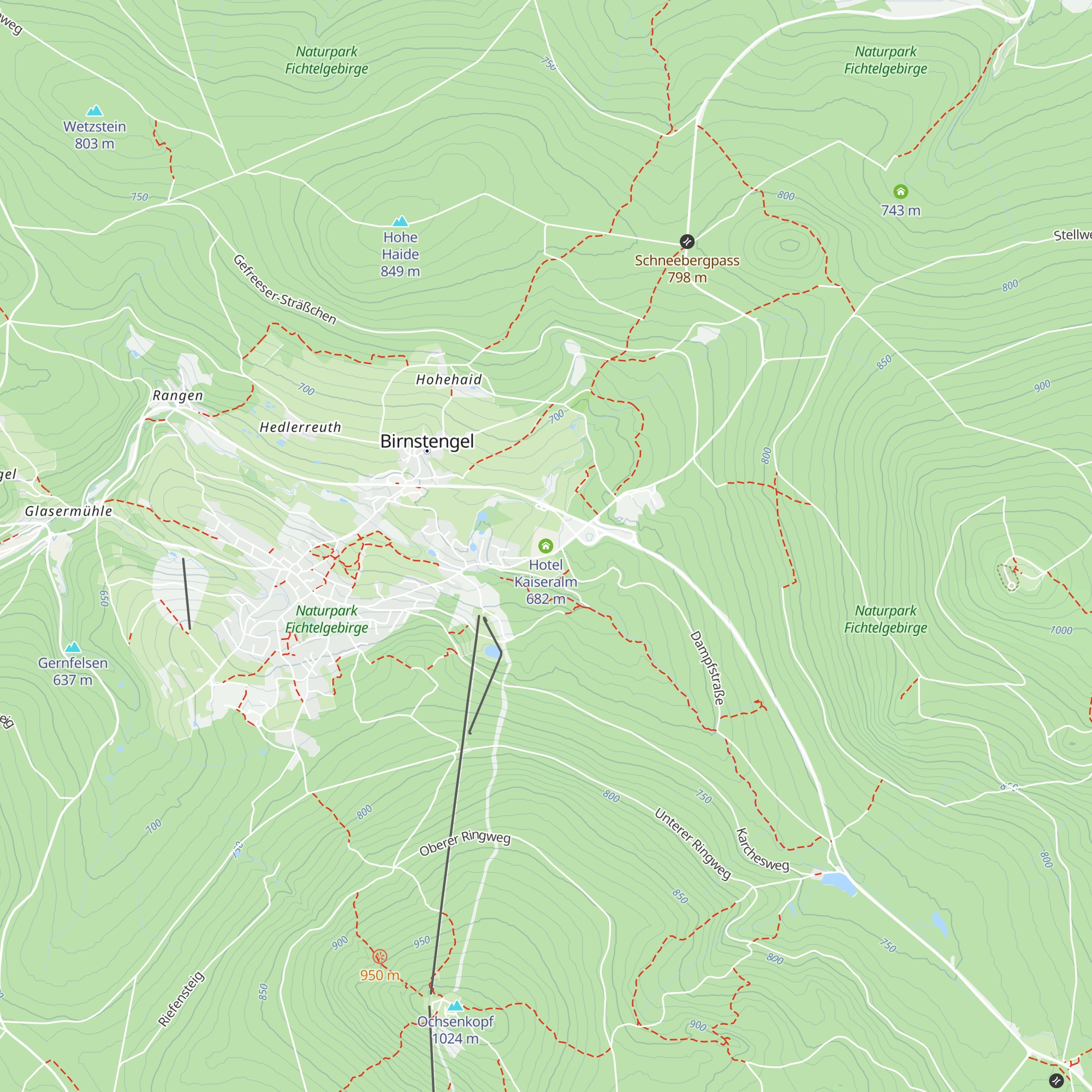 Hotel Kaiseralm map
