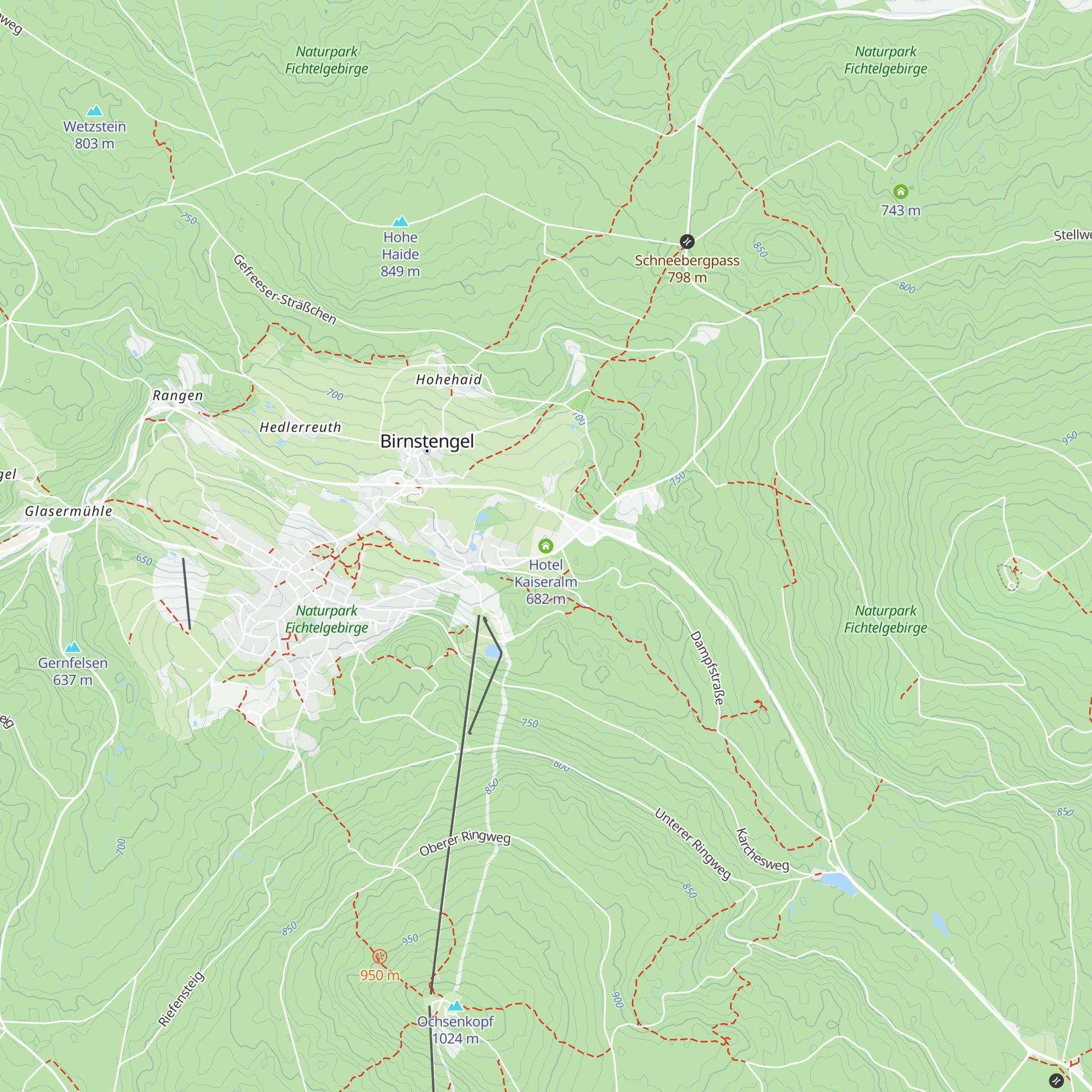 Hotel Kaiseralm map