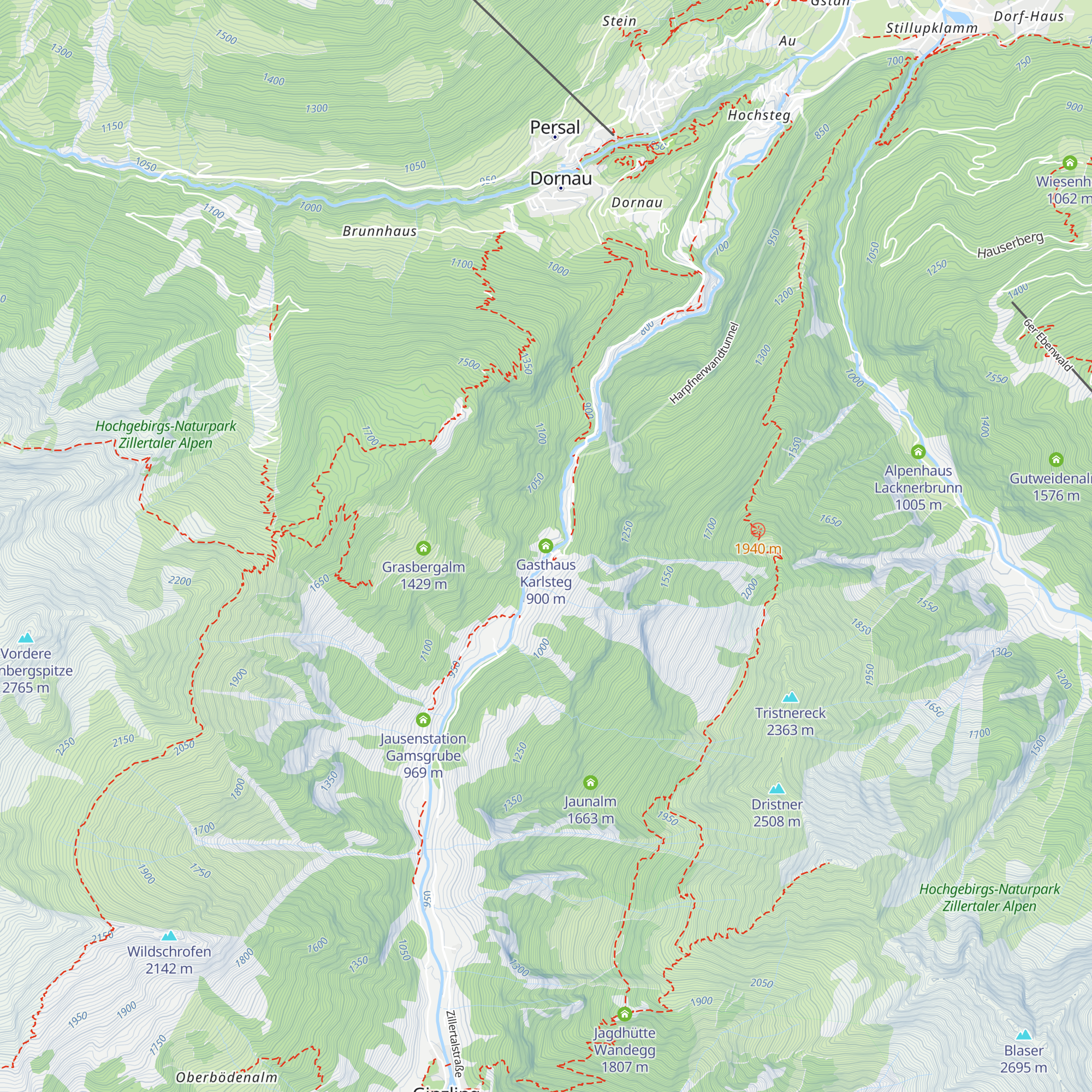 Gasthaus Karlsteg map