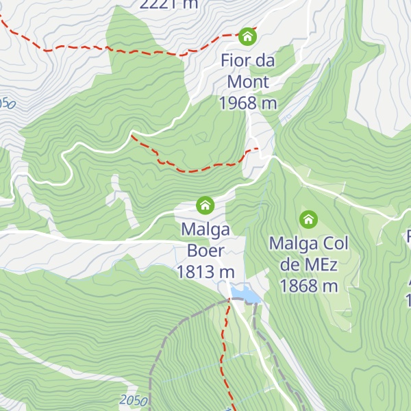 Map of Malga Boer