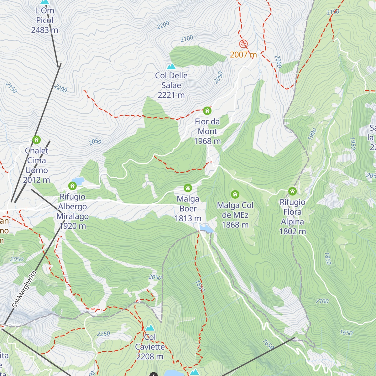 Malga Boer map