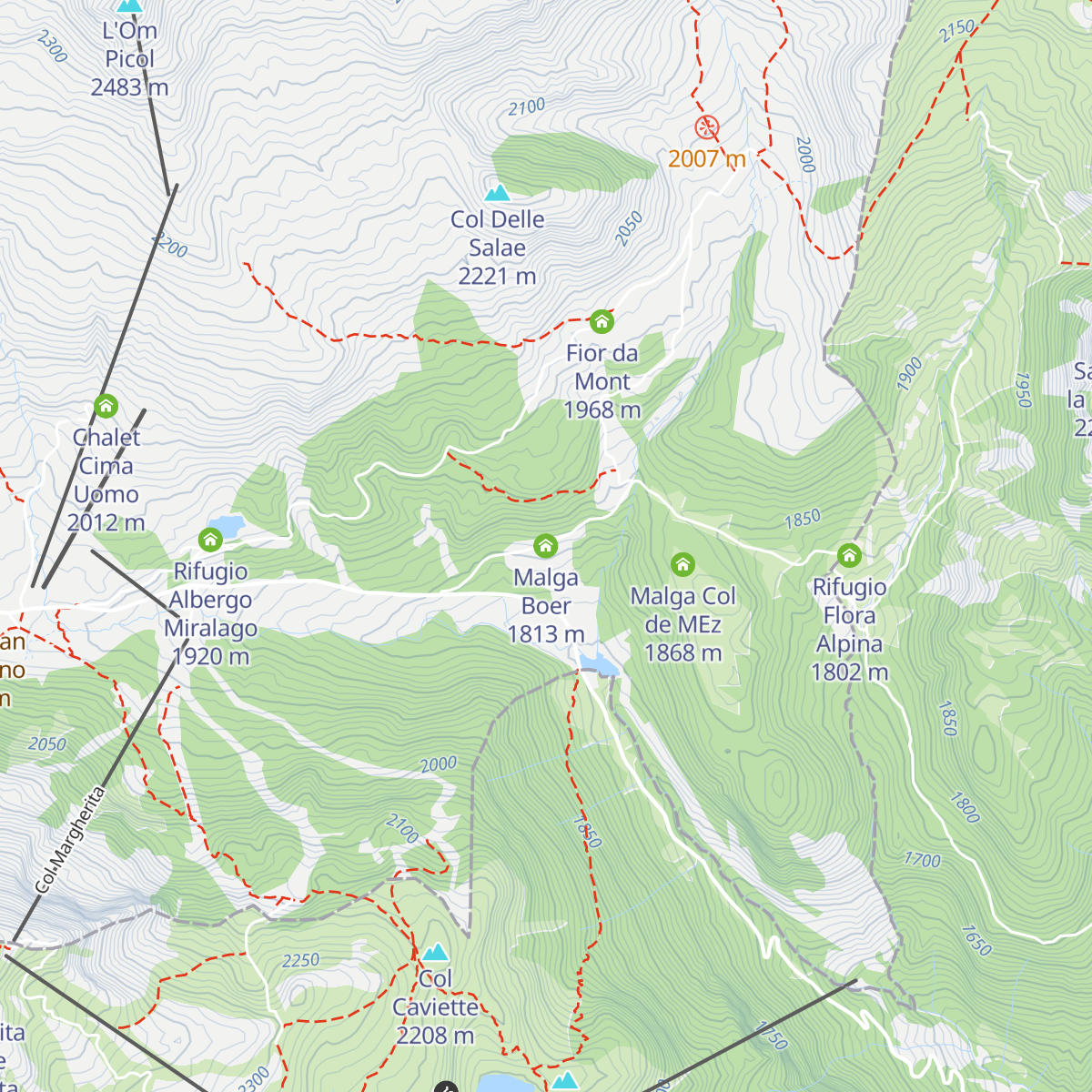 Malga Boer map