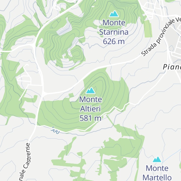 Map of Monte Altieri