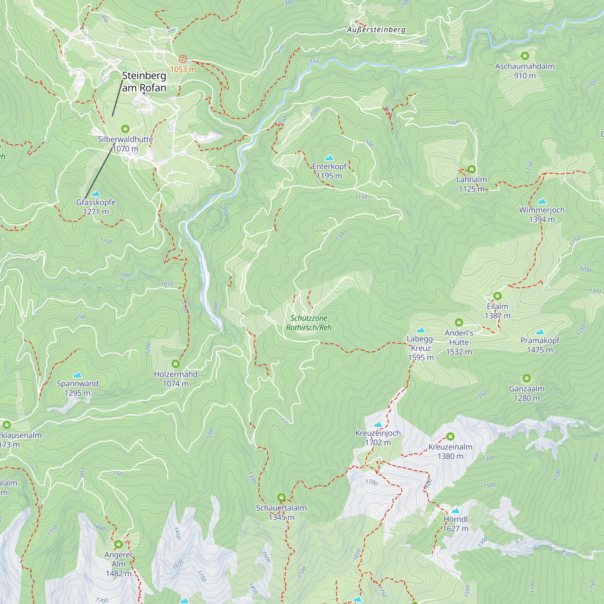 Enteralm map