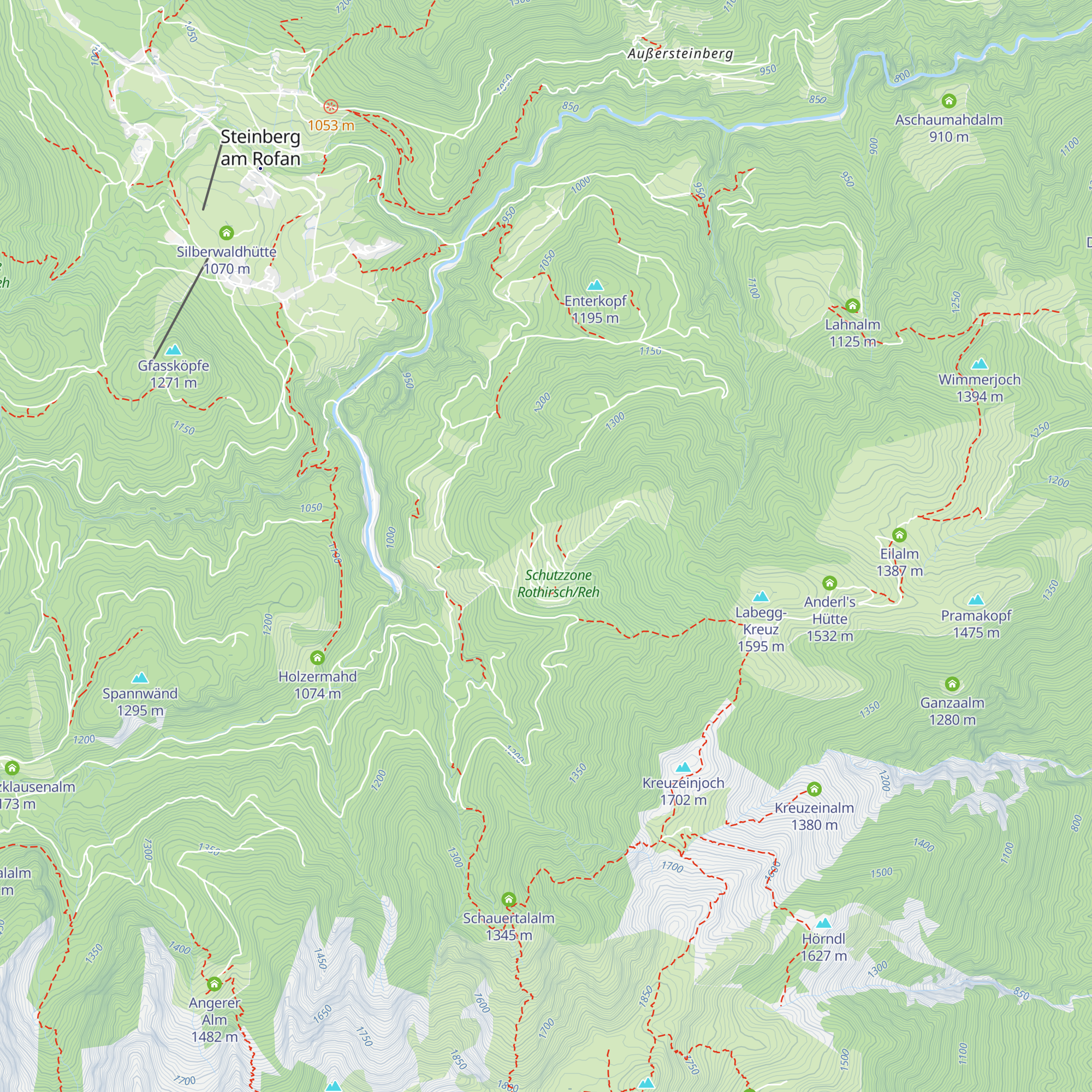 Enteralm map