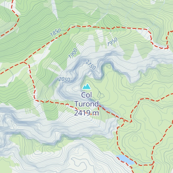 Map of Col Turond