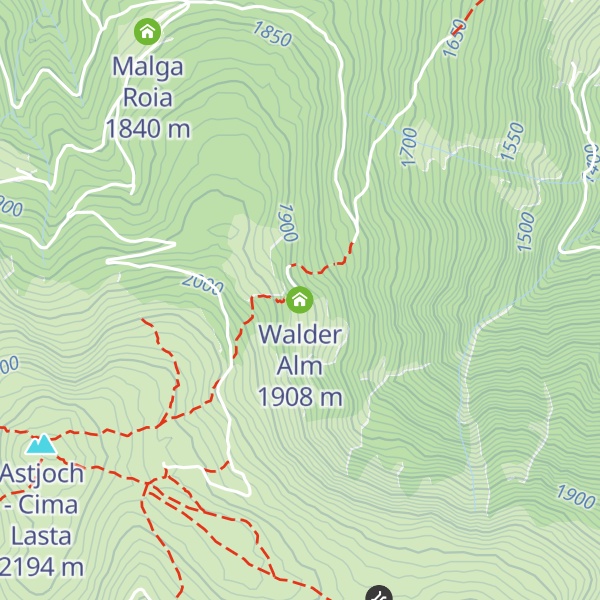 Map of Walder Alm