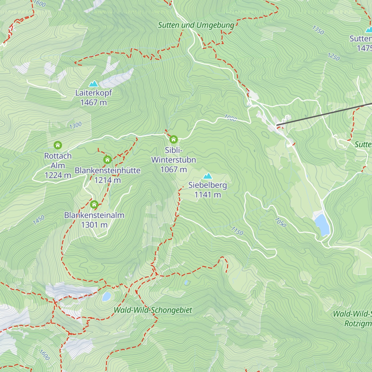 Sieblialm map
