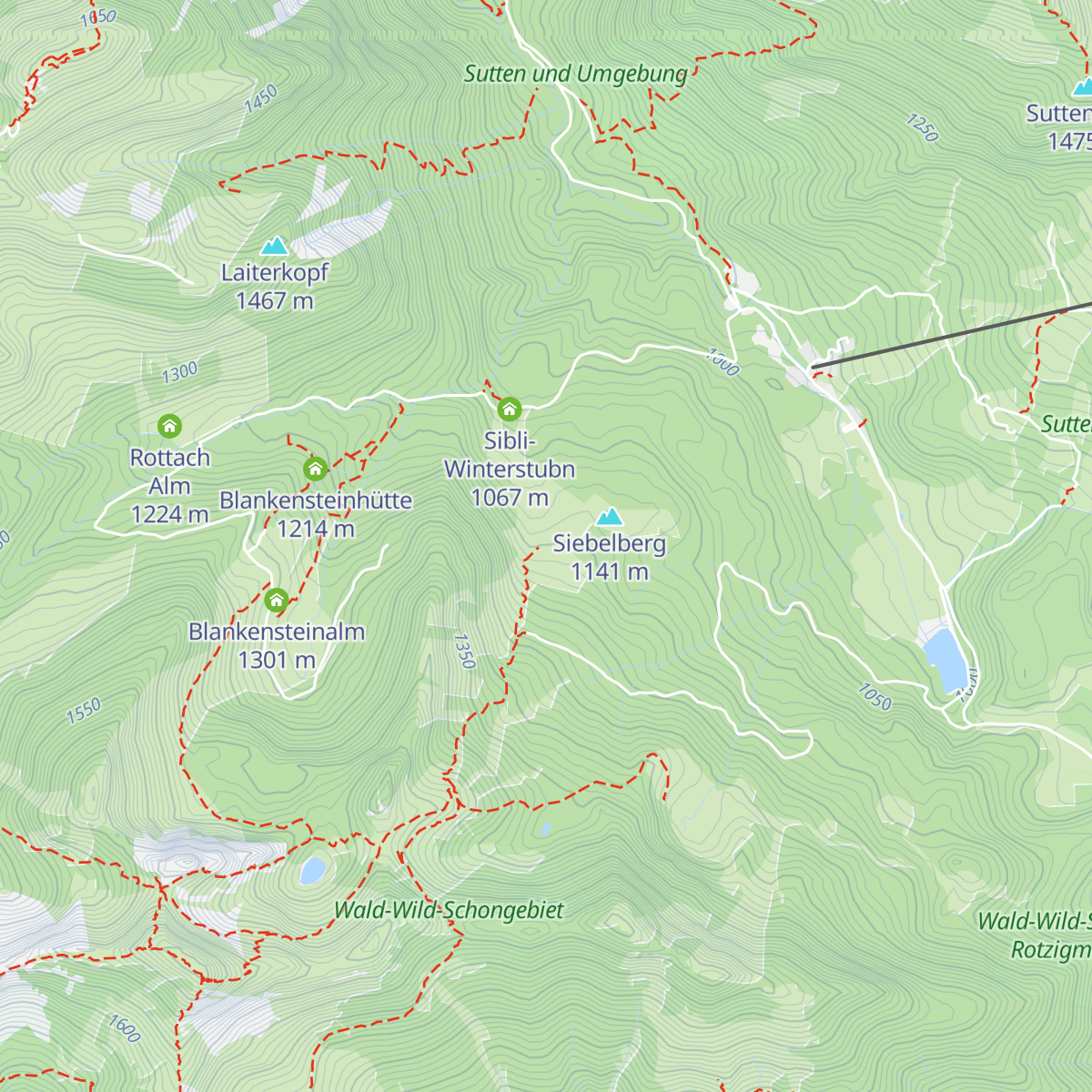 Sieblialm map