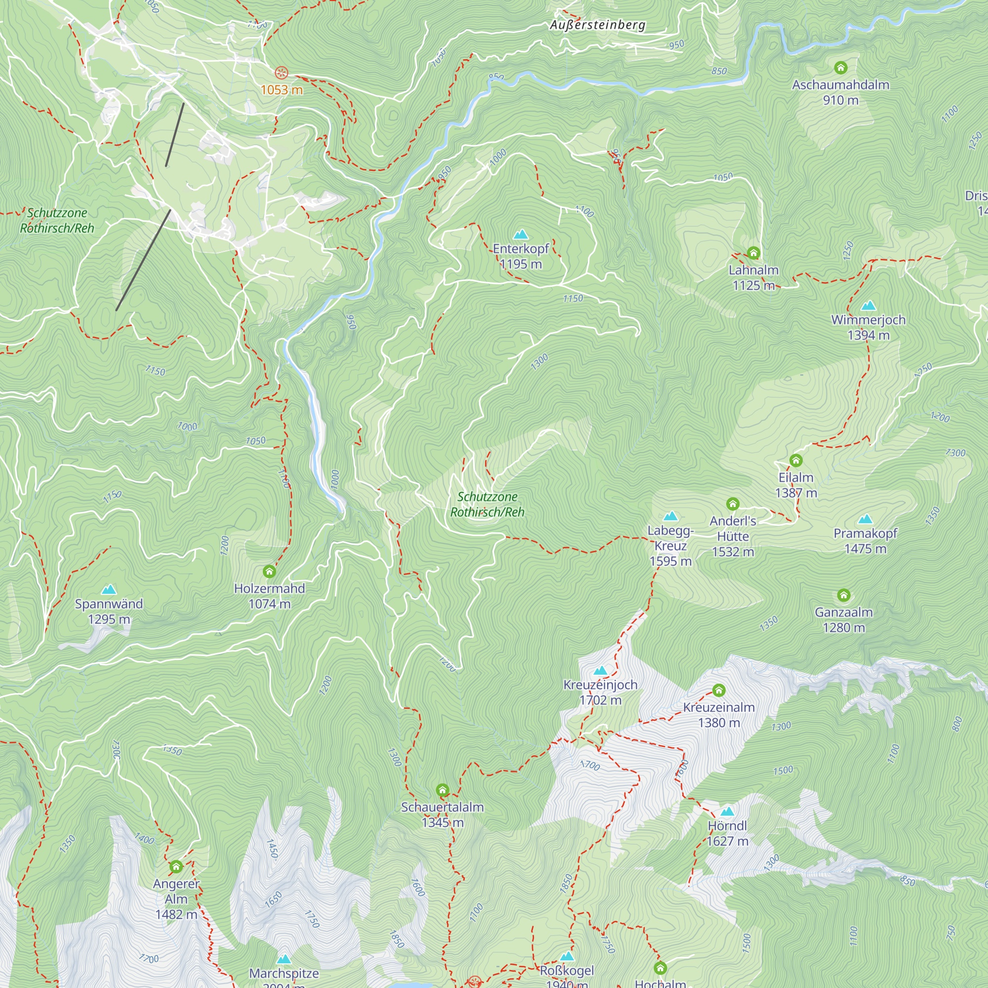 Wildtierfütterung Enteralm map