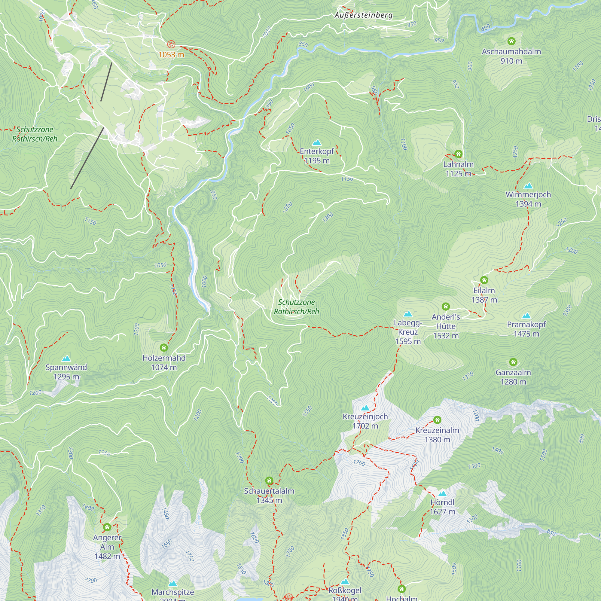 Wildtierfütterung Enteralm map