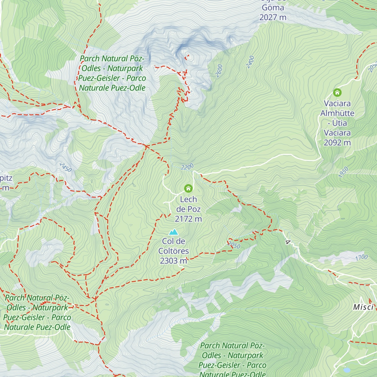 Lech de Poz map