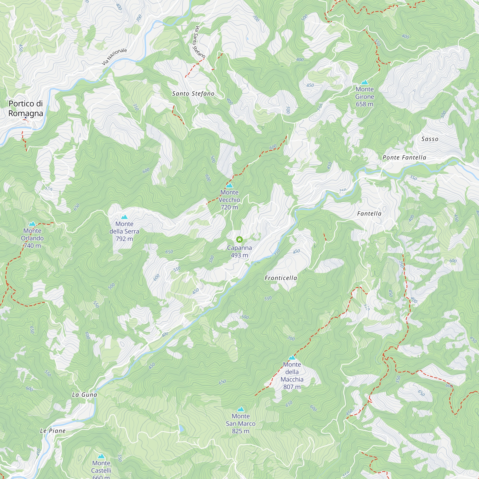 Capanna map