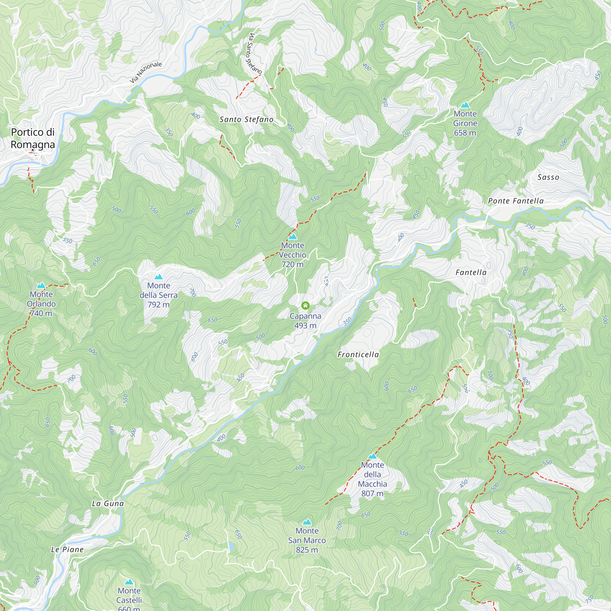 Capanna map