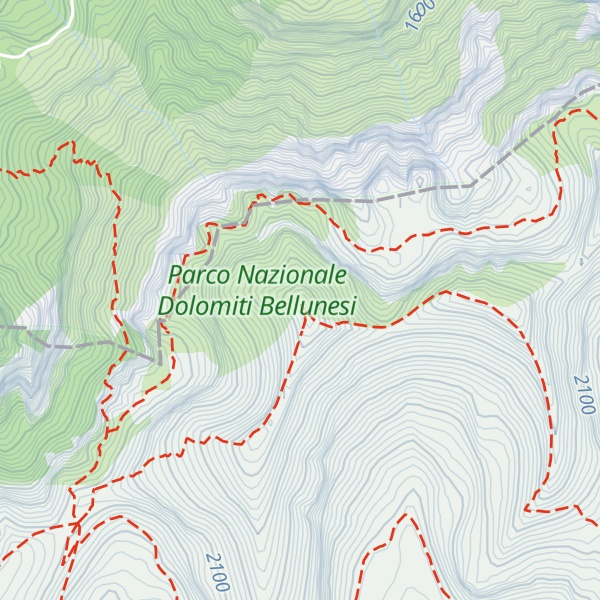 Map of Monte Pavione
