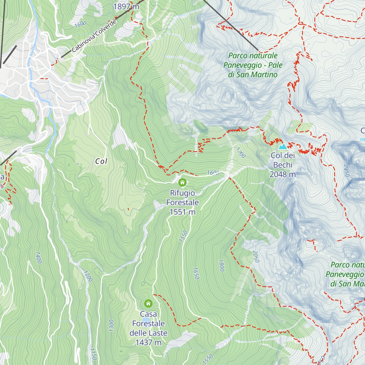 Rifugio Forestale map