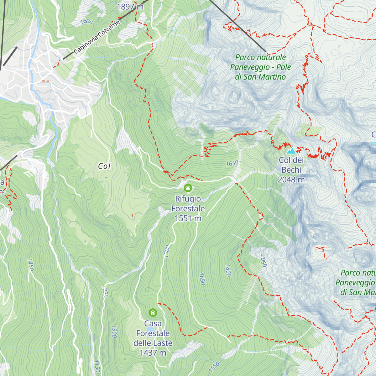 Rifugio Forestale map