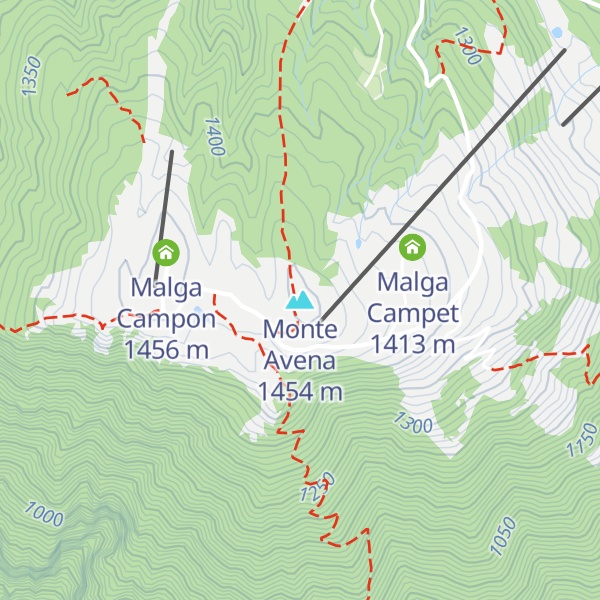 Map of Monte Avena