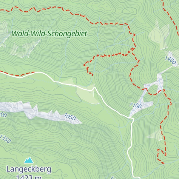 Map of Langenau Alm