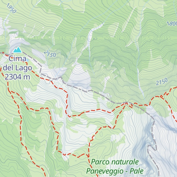 Map of Cima Venegiotta