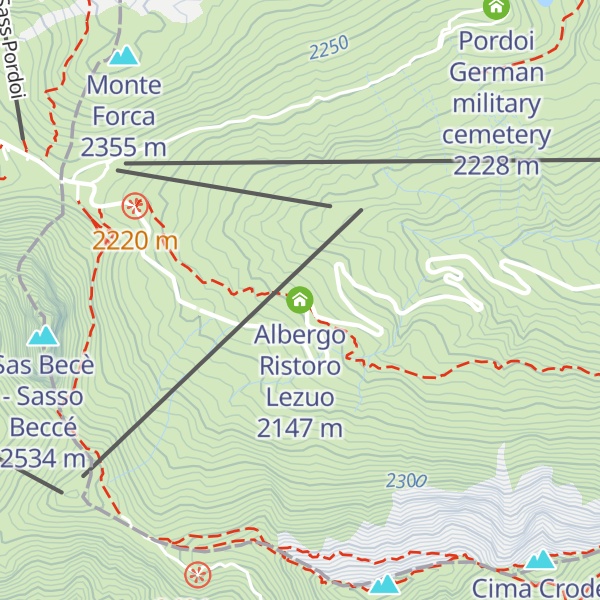 Map of Albergo Ristoro Lezuo