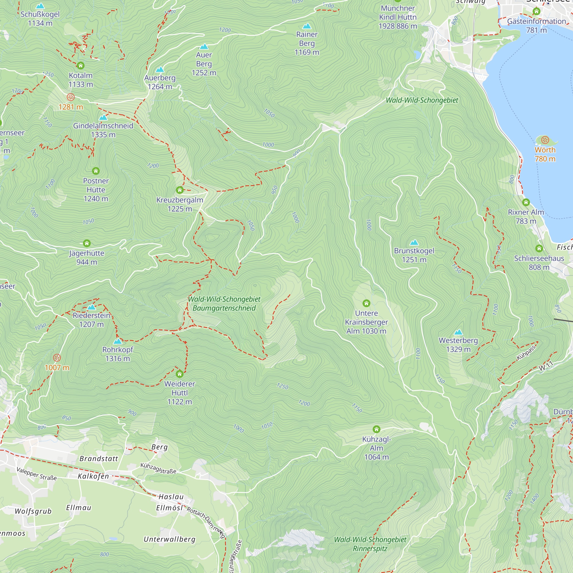 Obere Krainsberger Alm map