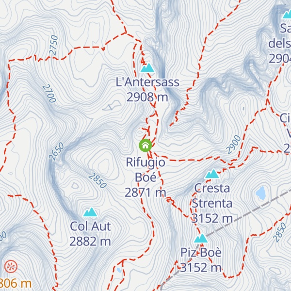 Map of Rifugio Boé