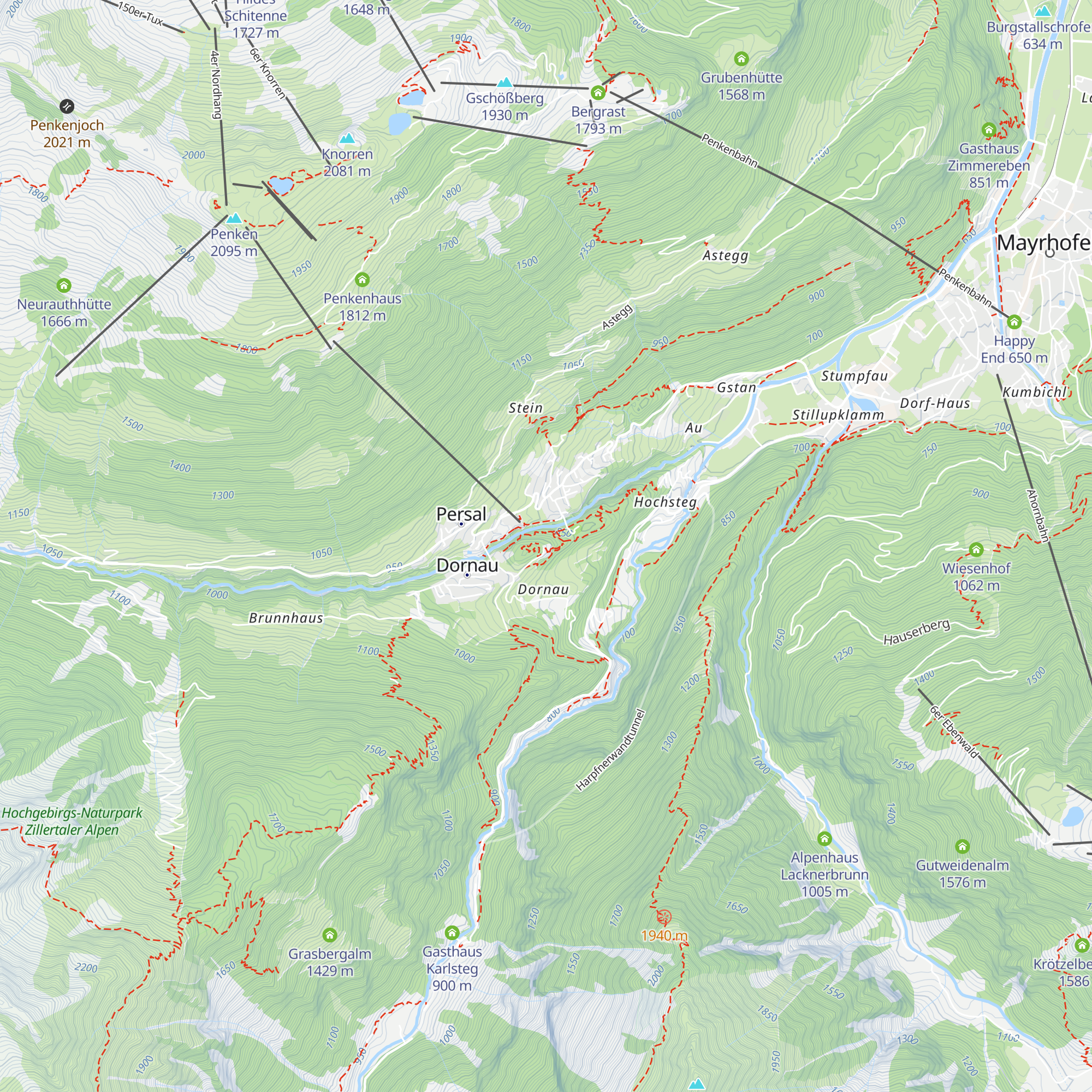 Ferienhotel Aussicht map