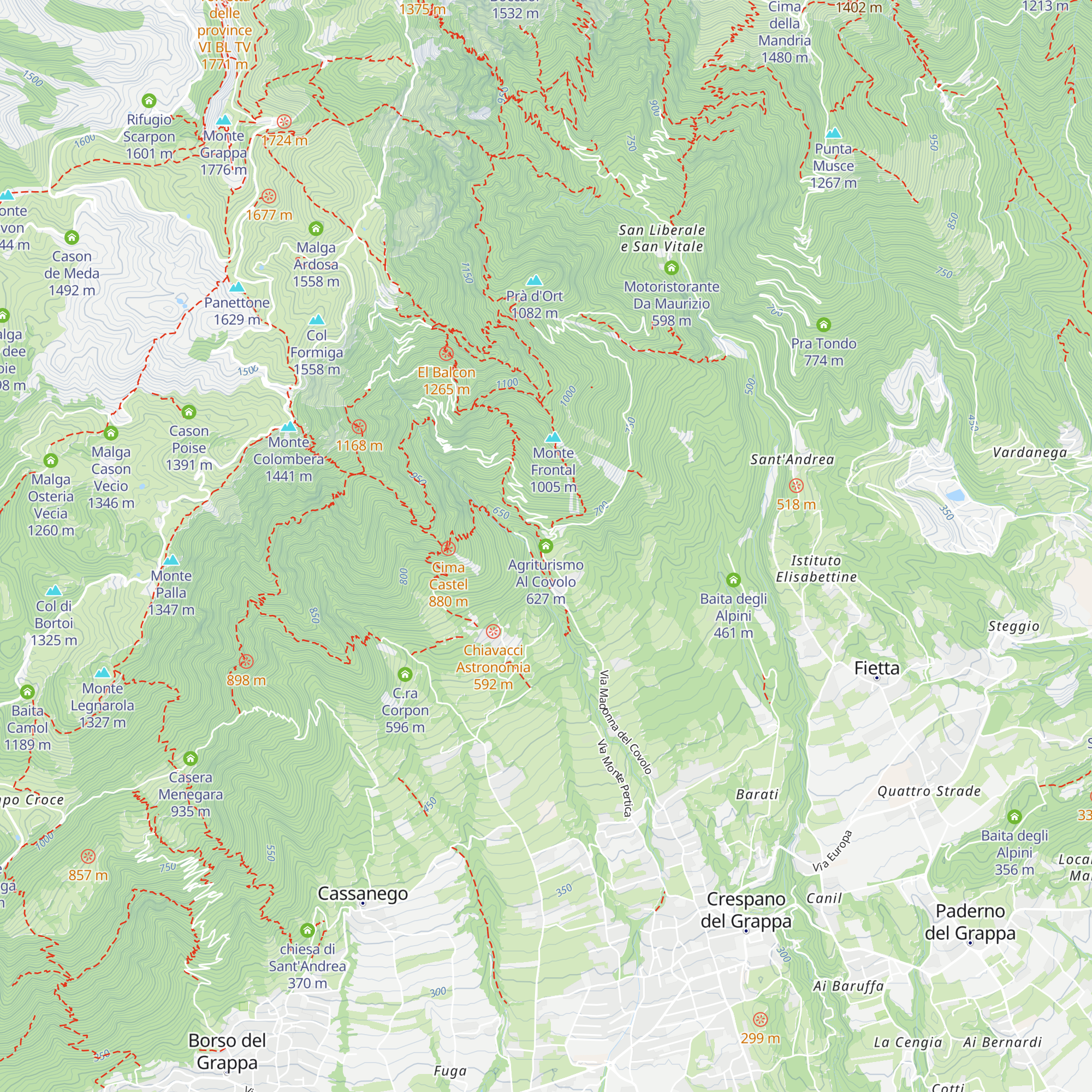 Agriturismo Al Covolo map
