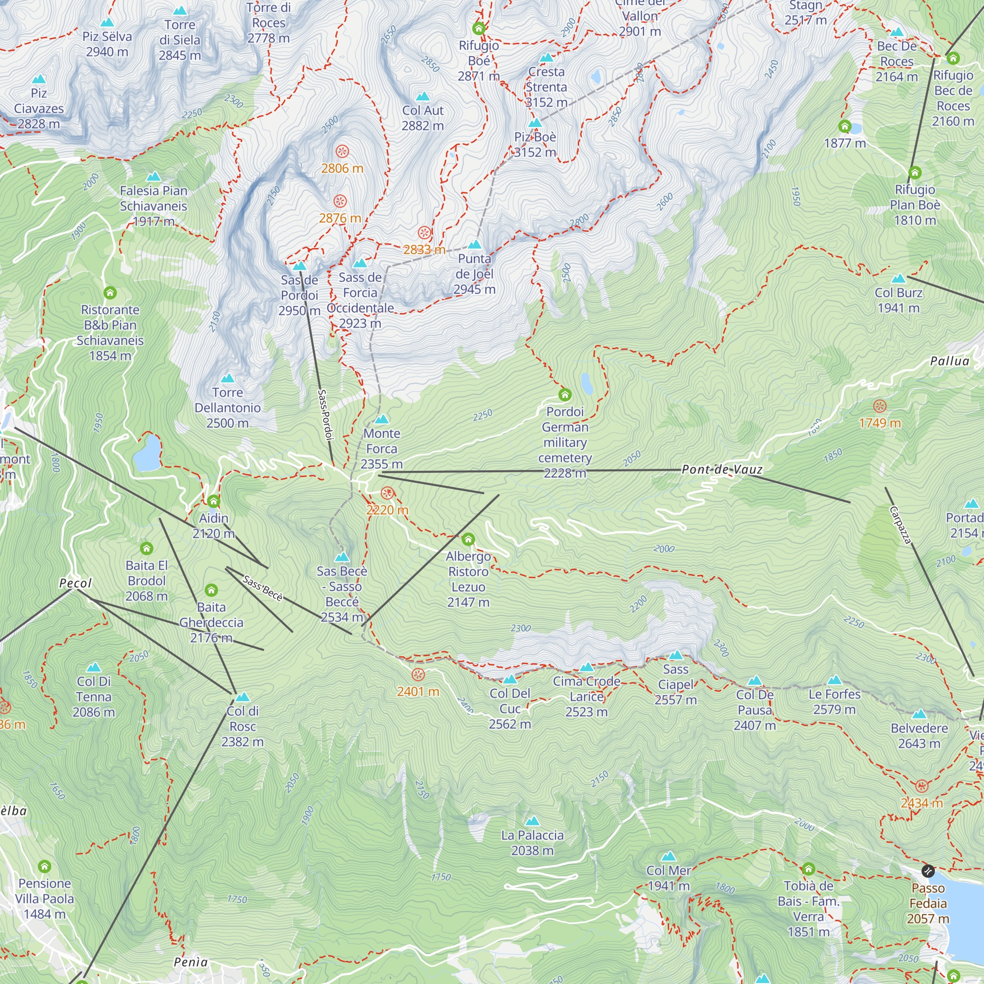 Baita Fodom map