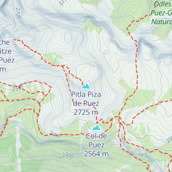 Map of Pitla Piza de Puez