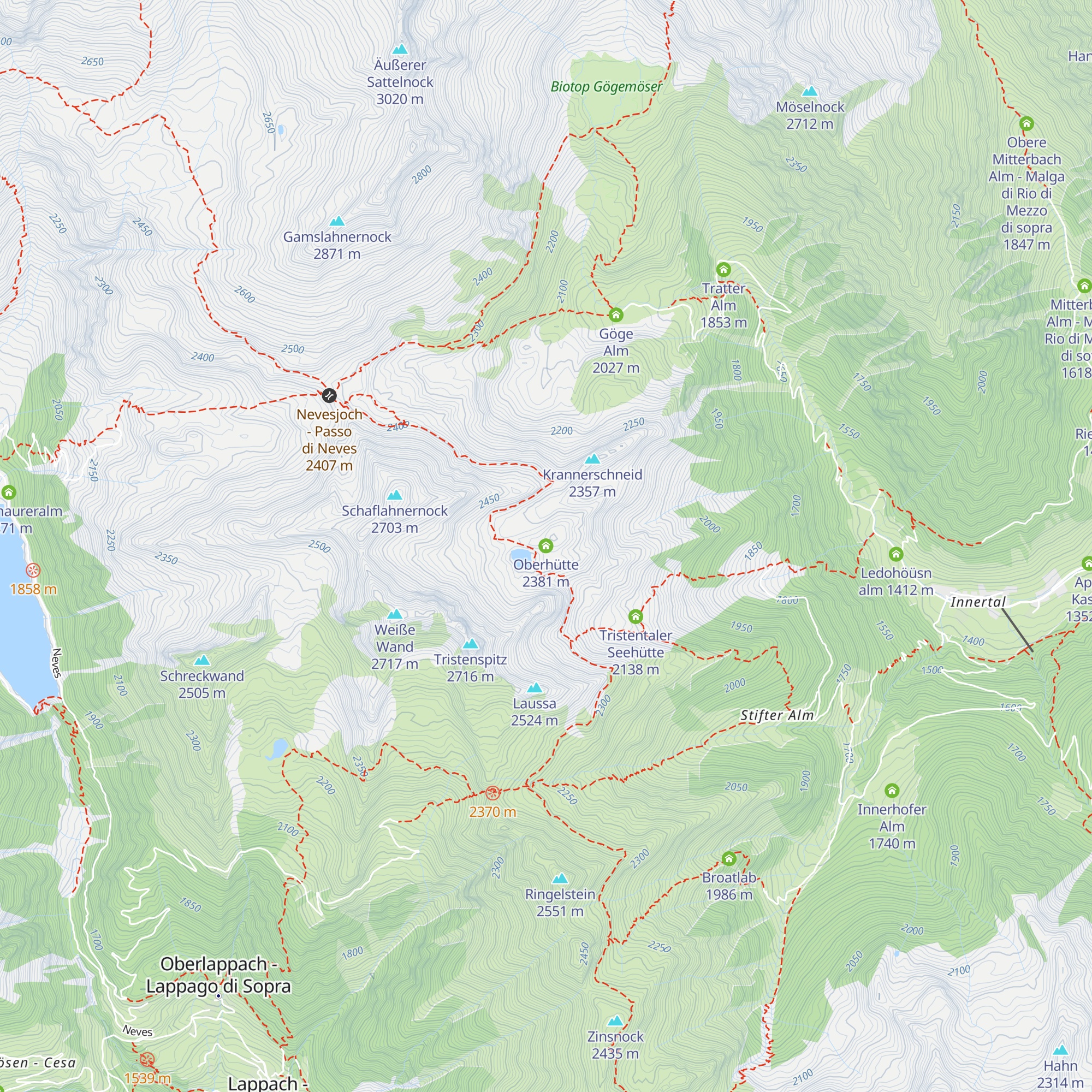 Oberhütte map