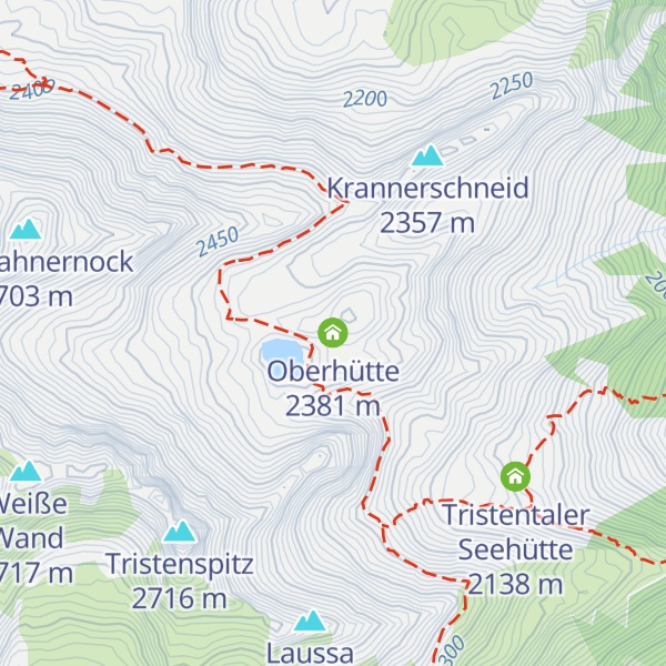 Map of Oberhütte