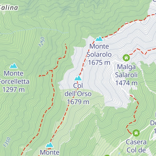 Map of Col dell'Orso
