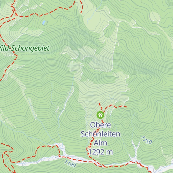 Map of Obere Schönleiten Alm Hochleger