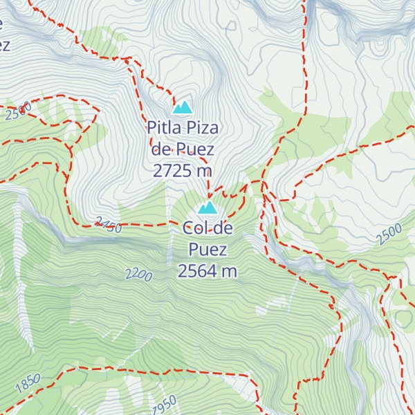 Map of Col de Puez