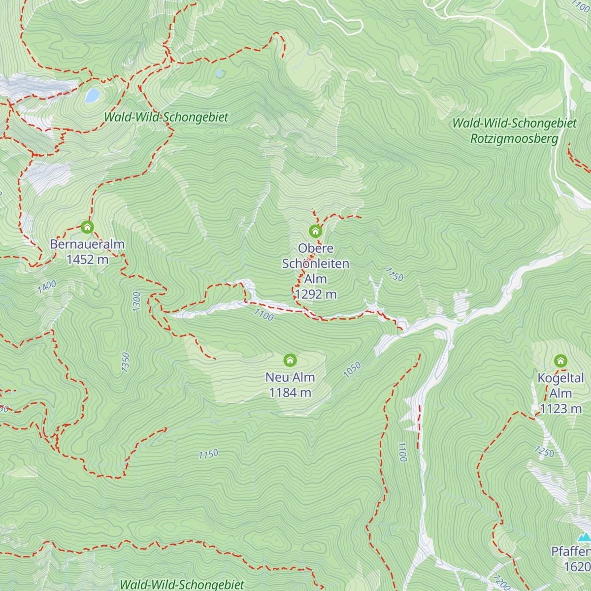 Untere Schönleitenalm map