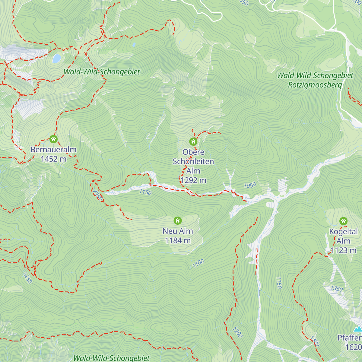 Untere Schönleitenalm map