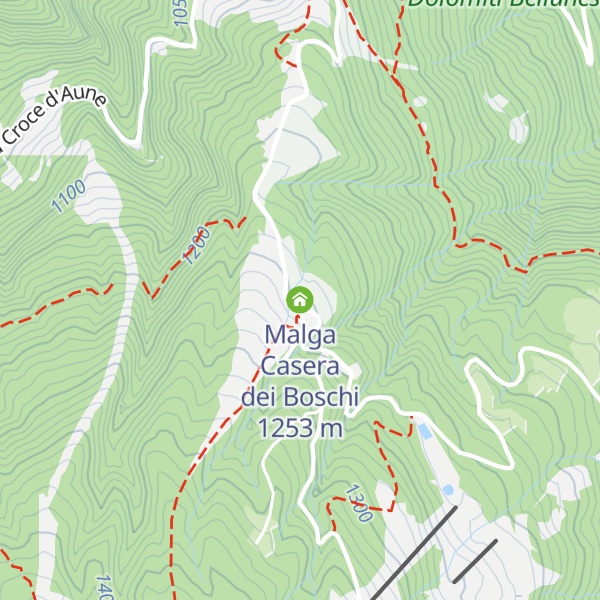 Map of Malga Casera dei Boschi