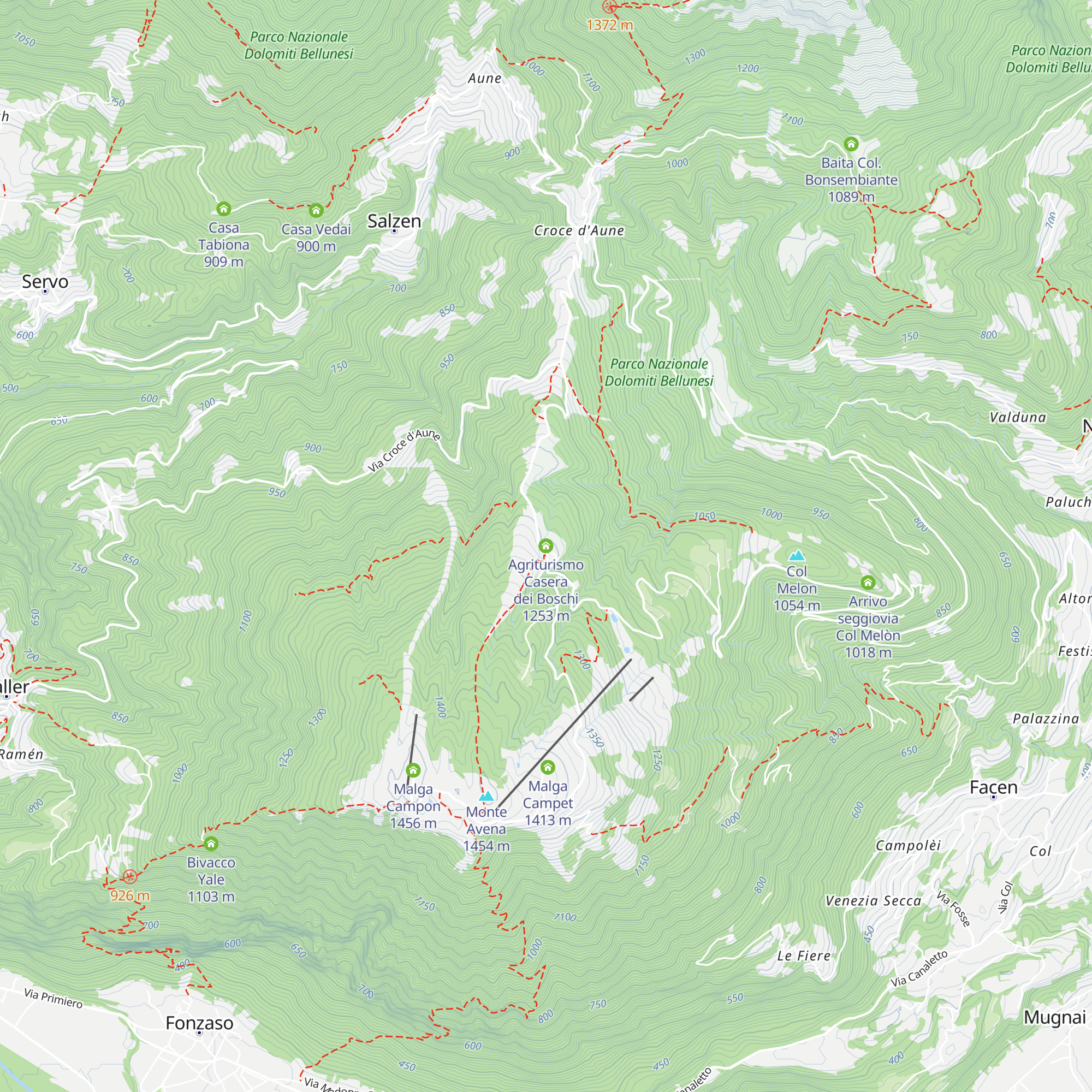 Agriturismo Casera dei Boschi map