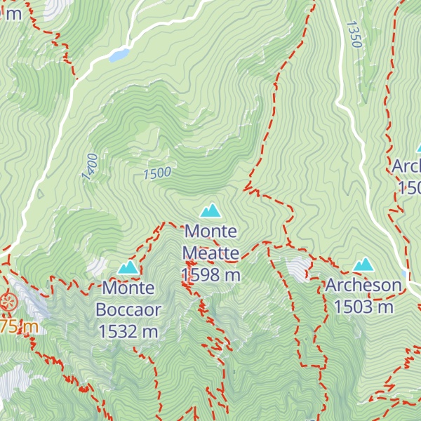 Map of Monte Meatte