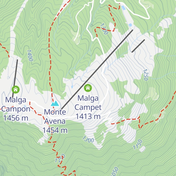 Map of Malga Campet