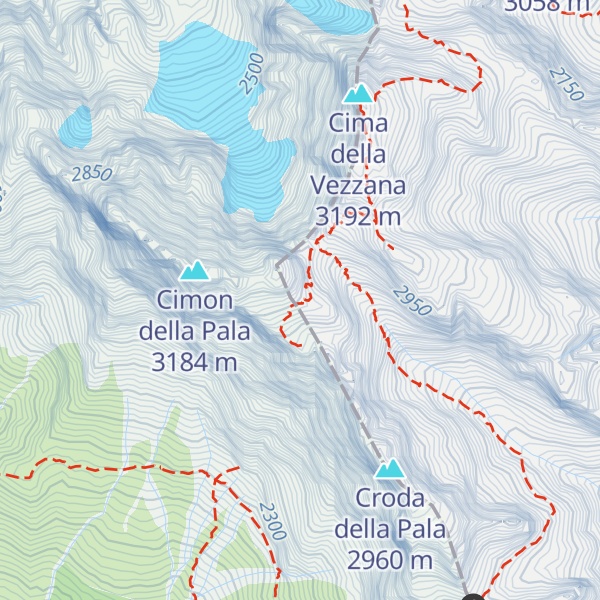Map of Bivacco Fiamme Gialle