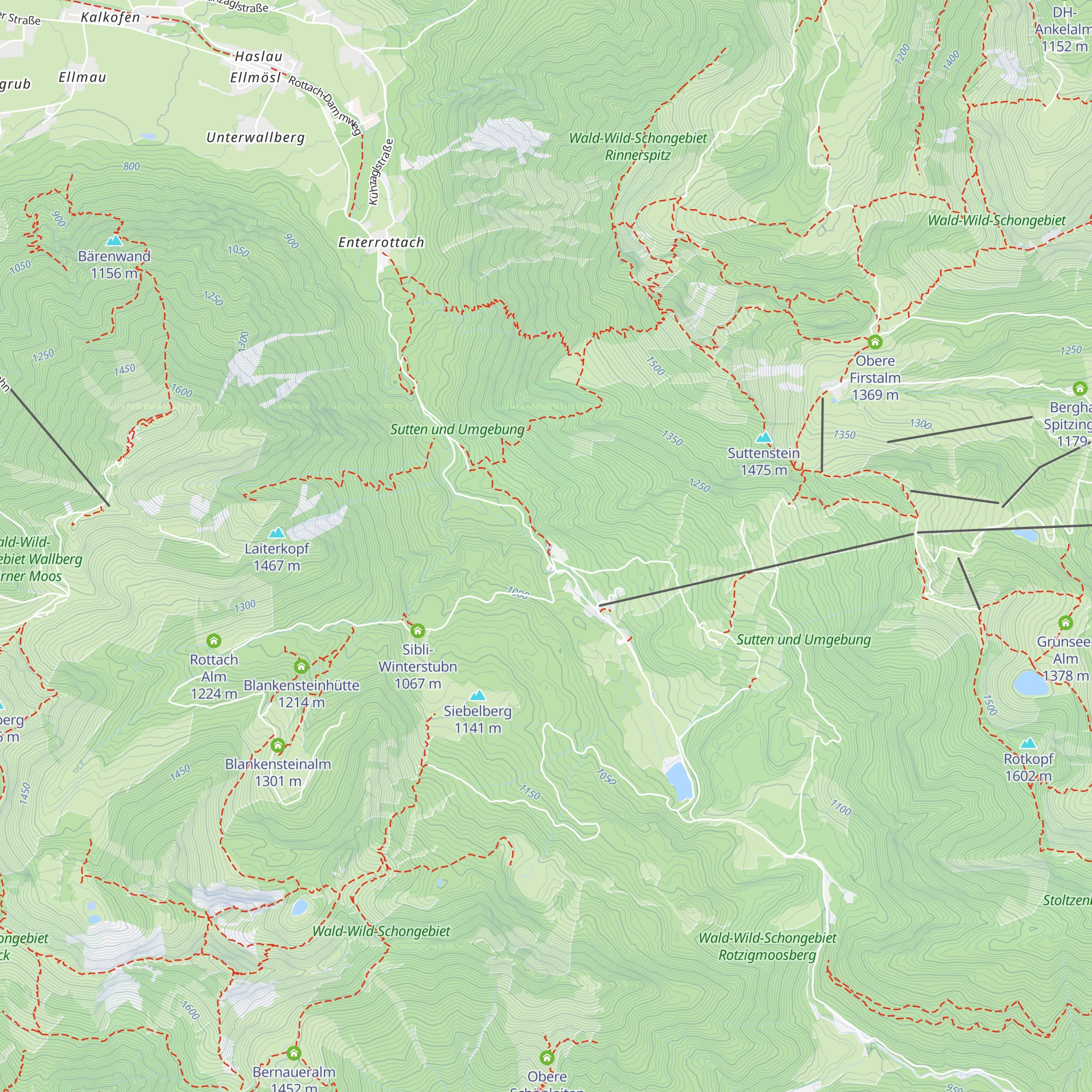 Almhaus Webermohof map