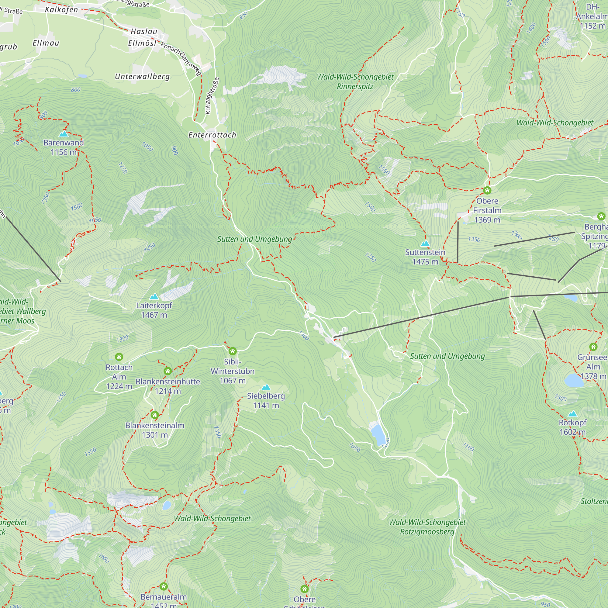 Almhaus Webermohof map