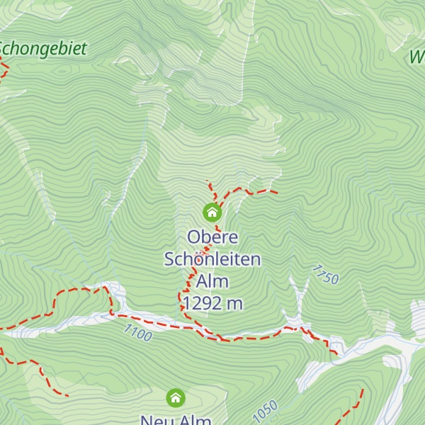 Map of Obere Schönleiten Alm