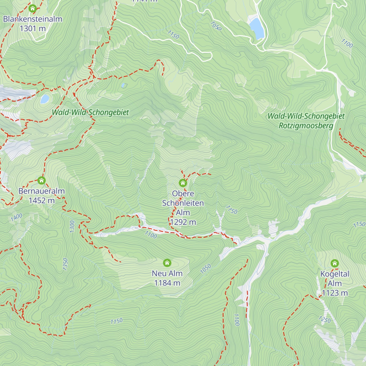 Obere Schönleiten Alm map
